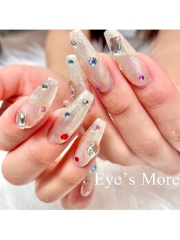 アイズモア 京王八王子店(Eye's More~eyelash&nail~)/宝石ネイル×長さ出しチップ