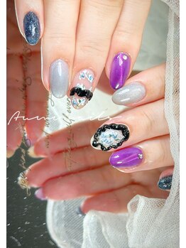 アユミネイル 川崎(Aumi nail)/持ち込みデザインフリルハマり