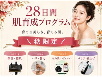 ベニバナ 五反田駅前の写真/≪当サロンならではの本格肌管理≫水玉SONO・MTS美容液導入・ピーリング・プラズマで肌育成☆潤う秋肌へ☆