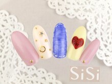 シシ(SiSi)/デニム＆ハートArtネイル★
