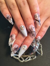 大理石ネイル