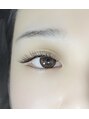 チコリ(chicory) 上:まつ毛エクステ(フラットラッシュ)下:まつ毛パーマ〔パーマ〕