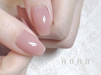 ナナ 白金高輪(nana)/自爪風 スキンカラー ピンク