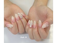 ネイルズサンキュー(Nails 39)/グラデーション&ストーン2本！！