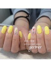 ジェルメ(germer)/チューリップで春ネイル♪