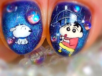 からふる/お客様オーダー推し活痛ネイル