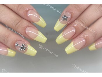 ココナッツネイル/フレンチネイル