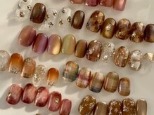 エム ネイルスタジオ(em)の雰囲気（デザインたくさんご用意してます☆大人可愛いニュアンスデザイン）