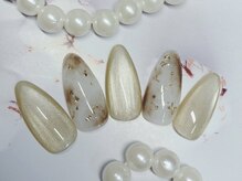 キラキラネイル 川口 南鳩ヶ谷店/秋ニュアンスデザイン