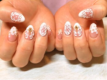 ボーホーネイルズコレクション(BOHO NAILS COLLECTION)/ブライダルネイル★