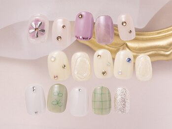 アイネイルズ 恵比寿店(I nails)の写真/一番人気のコース☆毎月変わる季節のこだわりデザイン♪マンスリーCollection8500円[恵比寿]