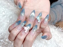 レアネイル 新宿(le'a nail)/マグネットフレンチデザイン