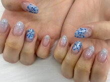 ディーネイル 池袋(D-nail)/【稗田】レオパードネイル