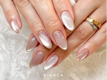 ビアンカ 高円寺店(Bianca)の写真/トレンドデザイン多数!オフィス～イベント向けまで何でもお任せ☆マグネット大人気!シンプルネイル￥5500～