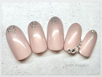 プチムトン 鶯谷店(petit mouton)/【大人上品ビジューネイル】
