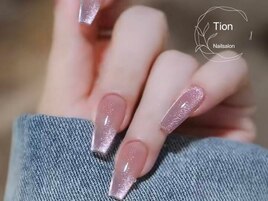 オンブレフレンチ・冬ネイル