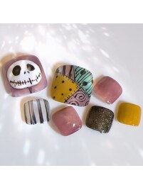 秋のフットネイル＜ハロウィン＞