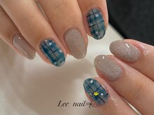 リーネイル(Lee_nail)/チェックネイル♪