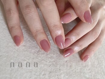 ナナ 白金高輪(nana)/美爪 うるうるワンカラー