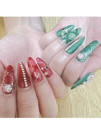 クリスマスネイル