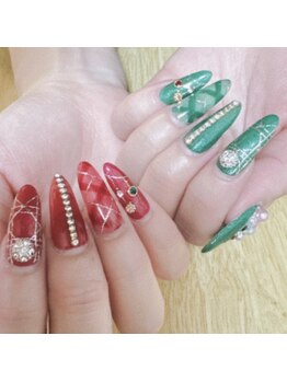 クリスマスネイル