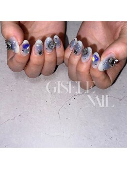 ジゼルネイル(Gisele Nail)/キラキラブルーチーク
