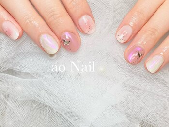 アオネイル(ao Nail)/オーロラネイル　チークネイル