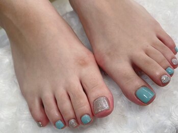 イチハチ(18)の写真/【Footワンカラー¥3500】足先までお洒落にを叶えます♪気分が上がるネイルで《女子力UP×足先美人へ☆》