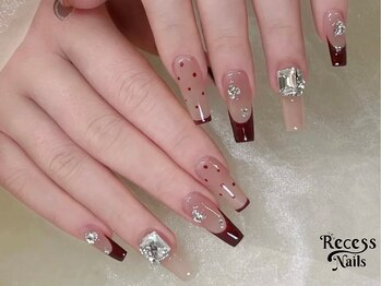 リセス 池袋(Recess)/秋らしいレッドネイル