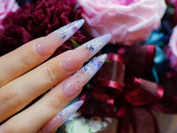 .pupuu Rosy-rosy nail-の写真/ネイルの長さ出しってモチが悪い…そんな方に当店の長さ出しネイルがおすすめ◎是非お試しください♪