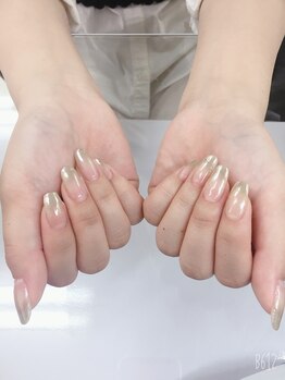 ガガ ネイルアンドビューティー(GAGA)/ミラーグラデーション