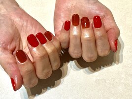 赤ネイル