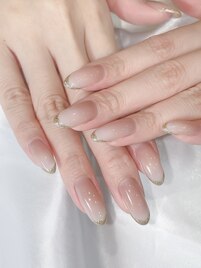 ベイビーブーマー×ラメフレンチ