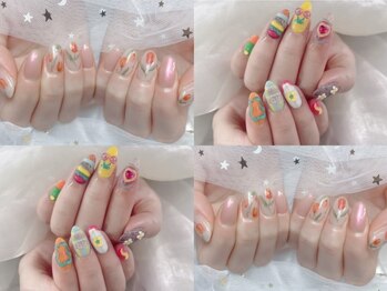 ハナアート(HANA ART)の写真/アクセサリー感覚でお洒落の一部に♪つい見惚れてしまうような繊細アートで、主役級に可愛い指先へ！