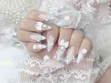 エービーエーサロン(ABA SALON)/水色ネイル