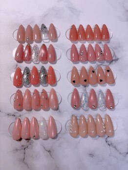 定額ネイルAコースのデザイン