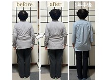 イーフロウスタイル(e-flow.style)の雰囲気（80代/１年半の骨格変化姿勢が整うと見た目年齢が変わる）