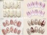 【オフ無料】定額9,240円コース ─ 豪華アート♪ [ワンホン/チェックネイル]
