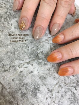 プライベート ネイルサロン マーマ(murmur)/ニュアンスミラーネイル