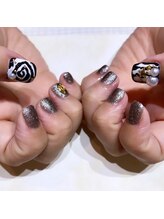 ウープスネイル 北上パル店(OopsNAIL)/ワンカラー／デザイン3本