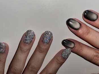 ルカ 原宿(lux)/マグネット × フラッシュネイル