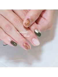 ニュアンスブラウンネイル