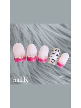 ネイルアール(nail R)/フレンチとアニマル柄ネイル♪