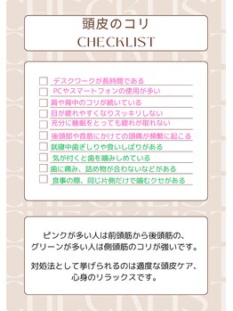 アリビオ(Alivio)/頭皮のコリチェックリスト!