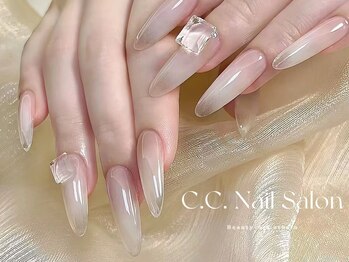 シーシーネイルサロン 池袋(C.C.Nail salon)/長さ出しカラグラデーション