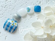 ボネール(nail ＆ eyelash Bounail)/チェックアートネイル