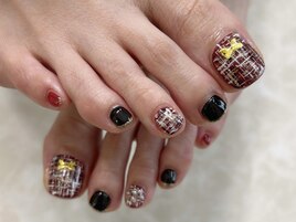 ツイードフットネイル