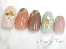 ラグジュアリーネイルズ アカバネ(Luxury Nails Akabane)/キラキラ＊ミラーアート