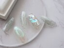 うるうる埋めつくしネイル￥9000