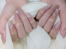 【スカルプ】マグネット×大理石